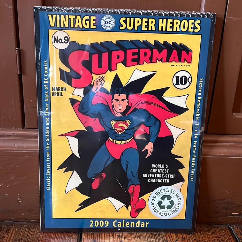 Super Heroes Vintage 2009 Calendar